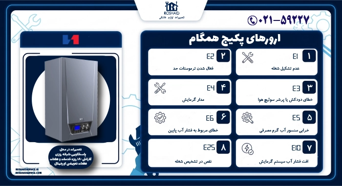 ارورهای پکیج همگام
